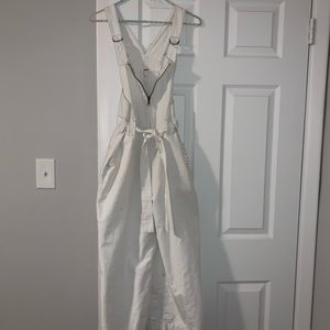 Free People White Tie Jumpsuit NWT!